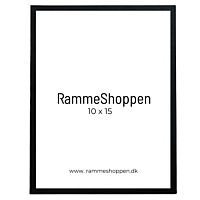 MDF Rahmen, Schwarz, schmal, 10 x 15 cm - Typ 2012