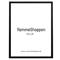 MDF Rahmen, Schwarz, schmal, 15 x 21 cm (A5) - Typ 2012