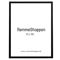 MDF Rahmen, Schwarz, schmal, 21 x 30 cm (A4) - Typ 2012