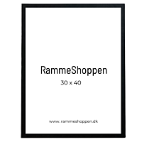 MDF Rahmen, Schwarz, schmal, 30 x 40 cm - Typ 2012