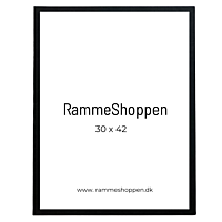 MDF Rahmen, Schwarz, schmal, 30 x 42 cm (A3) - Typ 2012