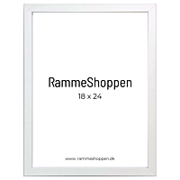 MDF Rahmen, Weiß, schmal, 18 x 24 cm - Typ 2112