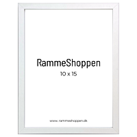 MDF Rahmen, Weiß, schmal, 10 x 15 cm - Typ 2112