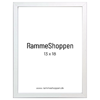 MDF Rahmen, Weiß, schmal, 13 x 18 cm - Typ 2112