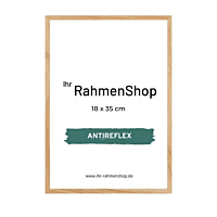 Reflexfreier Holzrahmen, massives Eichenholz, schmal, 18 x 35 cm - Typ 320