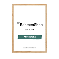 Reflexfreier Holzrahmen, massives Eichenholz, schmal, 20 x 30 cm - Typ 320