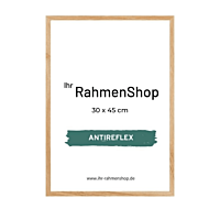 Reflexfreier Holzrahmen, massives Eichenholz, schmal, 30 x 45 cm - Typ 320