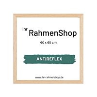 Eichenrahmen, Antireflex, Rahmen aus massiver Eiche, schmal, 60x60 cm, Typ 320