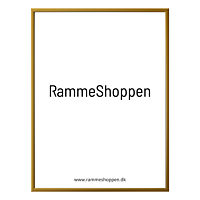 Goldener Aluminiumrahmen, matt, schmal - Typ 9043