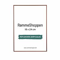 Reflexfreier Kupfer Aluminiumrahmen, glänzend, schmal, 18 x 24 cm – Typ 9022