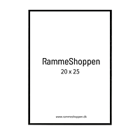 Schwarzer Holzrahmen, schmal, 20 x 25 cm - Typ 840