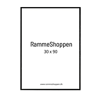 Schwarzer Holzrahmen, schmal, 30 x 90 cm - Typ 840