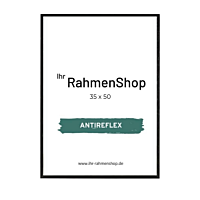 Reflexfreier Holzrahmen, Schwarz, schmal, 35 x 50 cm - Typ 840
