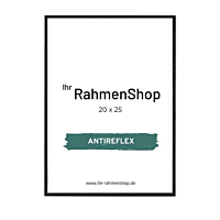 Reflexfreier Holzrahmen, Schwarz, schmal, 20 x 25 cm - Typ 840