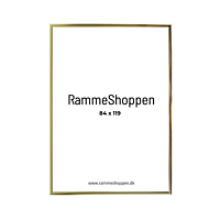 Goldener Aluminiumrahmen, glänzend, schmal, 84 x 119 cm (A0) - Typ 9012