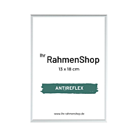 Reflexfreier silberner Aluminiumrahmen, matt, schmal, 13 x 18 cm - Typ 670