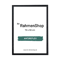 Reflexfreier Holzrahmen, Schwarz, 70 x 90 cm - Typ 841