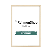 Reflexfreier Holzrahmen, Birkenholz, schmal, 20 x 30 cm - Typ 810