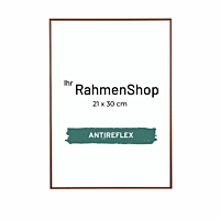 Reflexfreier Kupfer Aluminiumrahmen, glänzend, schmal, 21 x 30 cm (A4) – Typ 9022
