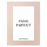 Lyserødt passepartout
