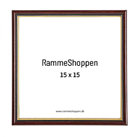 Brauner Rahmen, Polyholz, 15 x 15 cm, Typ 7304