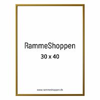 Goldener Aluminiumrahmen, matt, schmal, 30 x 40 cm - Typ 9043
