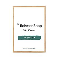 Reflexfreier Holzrahmen, massives Eichenholz, 70 x 100 cm - Typ 851