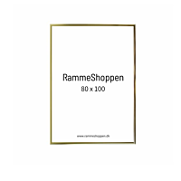 Goldener Aluminiumrahmen, glänzend, schmal, 80 x 100 cm – Typ 9012 
