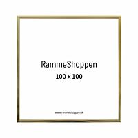 Goldener Aluminiumrahmen, glänzend, schmal, 100 x 100 cm – Typ 9012 