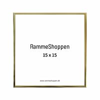 guld aluramme 15x15 cm