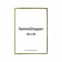 Goldener Aluminiumrahmen, glänzend, schmal, 20 x 25 cm - Typ 9012