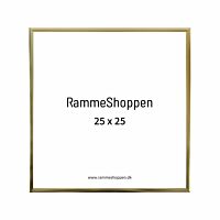 guld aluramme 25x25 cm