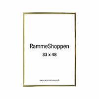 Goldener Aluminiumrahmen, glänzend, schmal, 33 x 48 cm (A3+) - Typ 9012