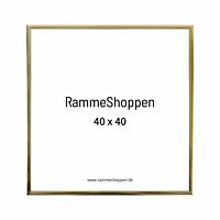 Goldener Aluminiumrahmen, glänzend, schmal, 40 x 40 cm - Typ 9012