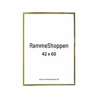 Goldener Aluminiumrahmen, glänzend, schmal, 42 x 60 cm (A2) – Typ 9012 