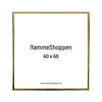 Goldener Aluminiumrahmen, glänzend, schmal, 60 x 60 cm – Typ 9012 