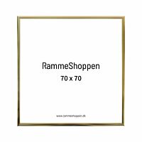 Goldener Aluminiumrahmen, glänzend, schmal, 70 x 70 cm – Typ 9012 