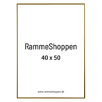Goldener Aluminiumrahmen, glänzend, schmal, 40 x 50 cm - Typ 9012