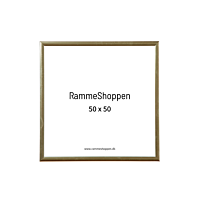 Goldener Aluminiumrahmen, glänzend, schmal, 50 x 50 cm – Typ 9012 