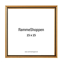 Goldrahmen, Polyholz, 15 x 15 cm, Typ 7301