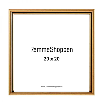 Guldramme, Polywood, 20x20 cm