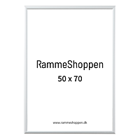 HVID RAMME I ALUMINIUM 50X70 CM