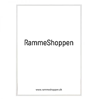 Weißer Aluminiumrahmen, glänzend, schmal - Typ 9006
