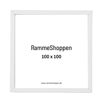 Holzrahmen, weiß, schmal, 100 x 100 cm - Typ 861 