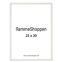 HVID TRÆRAMME 21X30 CM, A4