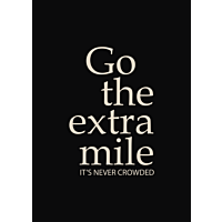 Plakat, sort gotheextramile