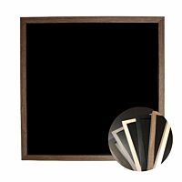 Kreidetafel, Nussbaumfarben, 50x50 cm