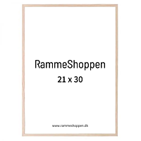 Egetræsramme 21x30 cm, A4