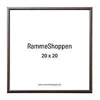 Sølv ramme, Mat, 20x20cm