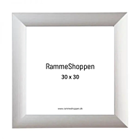 Silbergrauer Aluminiumrahmen, Champagne, gebürstet, breit, 30 x 30 cm – Typ 8982 
